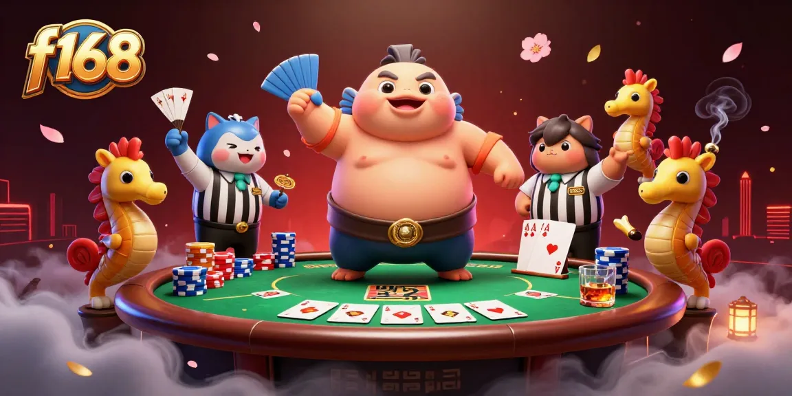 Join the f168 poker scene with a vibrant underwater casino featuring a blowfish champion and exciting gaming elements.