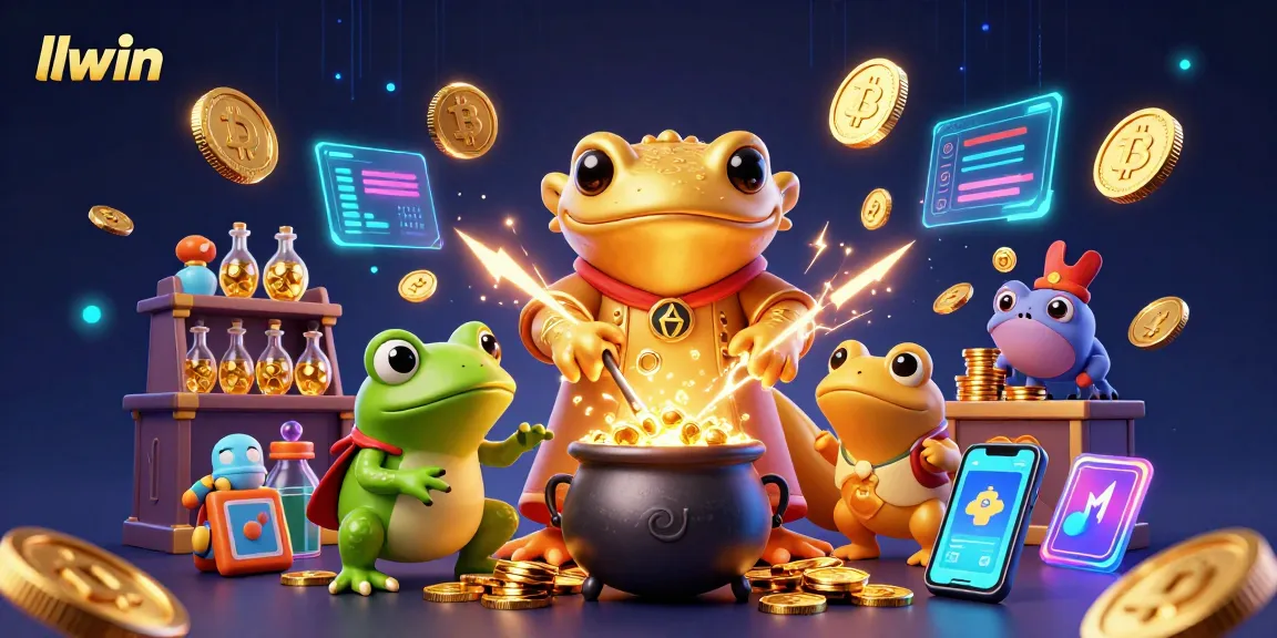 llwin's vibrant 3D casino scene showcases golden transformations and thrilling gameplay elements.