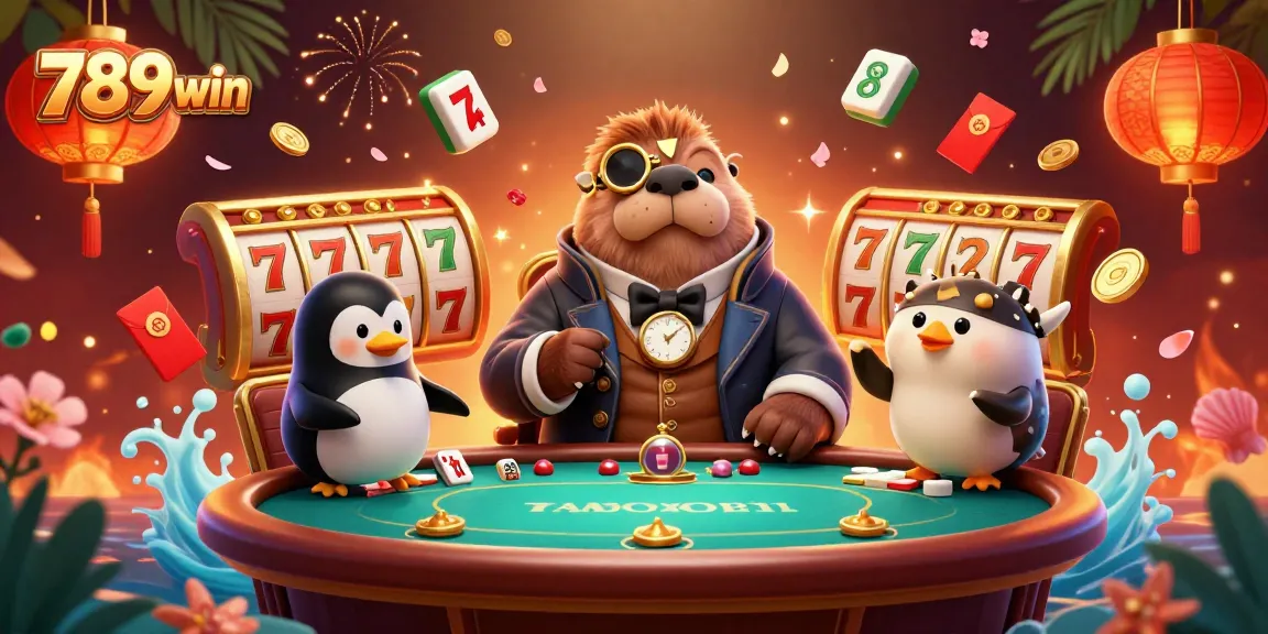 Experience the thrill of 789win casino with a whimsical underwater poker scene featuring vibrant characters and gaming elements.