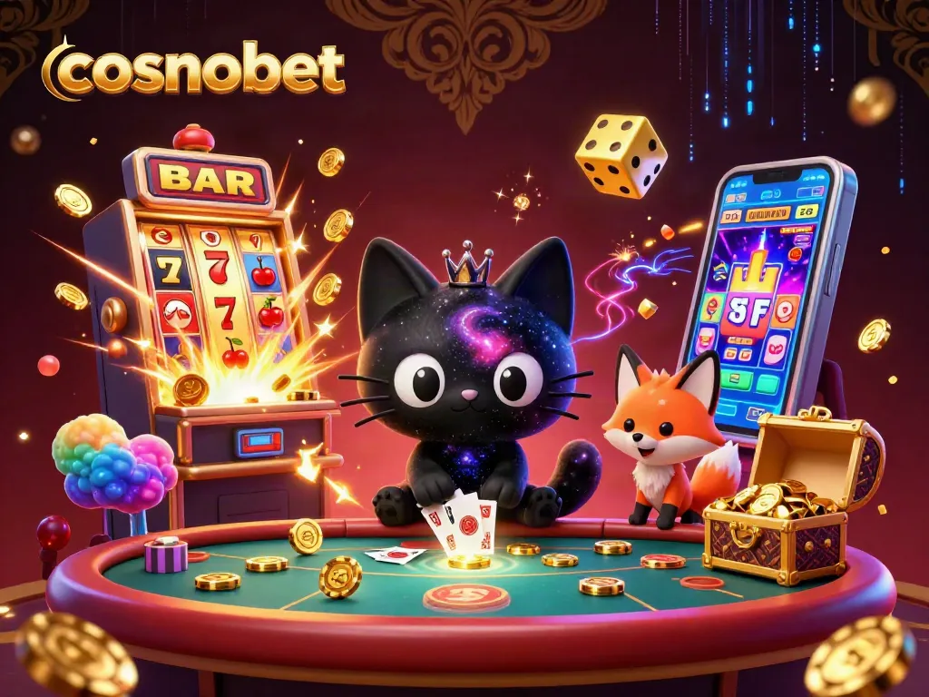 Experience rewarding gameplay at cosmobet with vivid casino elements, captivating characters, and exciting bonuses.