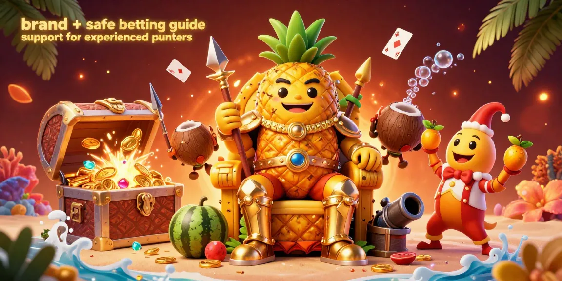 Experience the brand + safe betting guide support for experienced punters with a vibrant casino scene showing characters and elements in action.